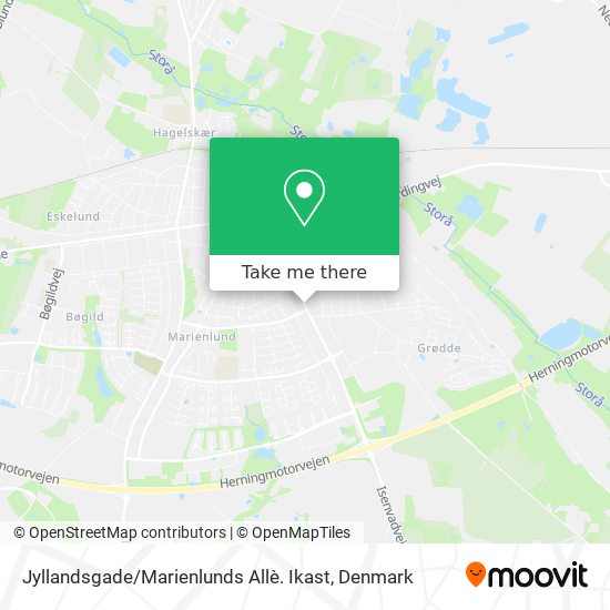 Jyllandsgade / Marienlunds Allè. Ikast map