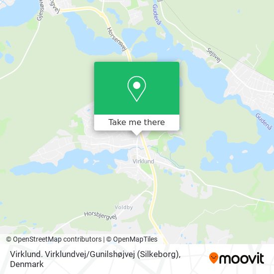 Virklund. Virklundvej / Gunilshøjvej (Silkeborg) map