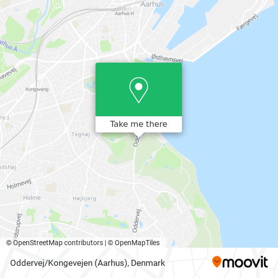Oddervej/Kongevejen (Aarhus) map