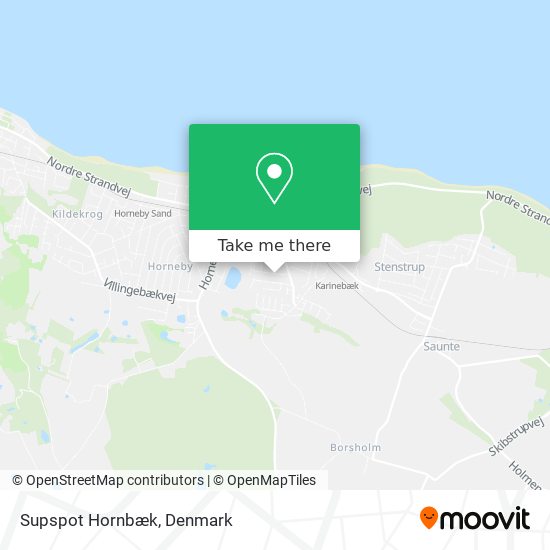 Supspot Hornbæk map