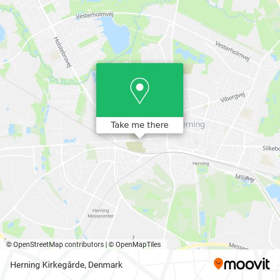 Herning Kirkegårde map