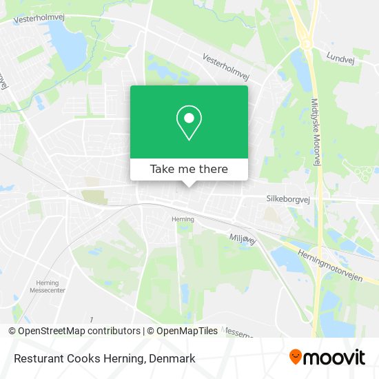 Resturant Cooks Herning map