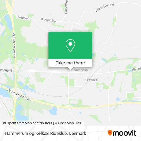 Hammerum og Kølkær Rideklub map