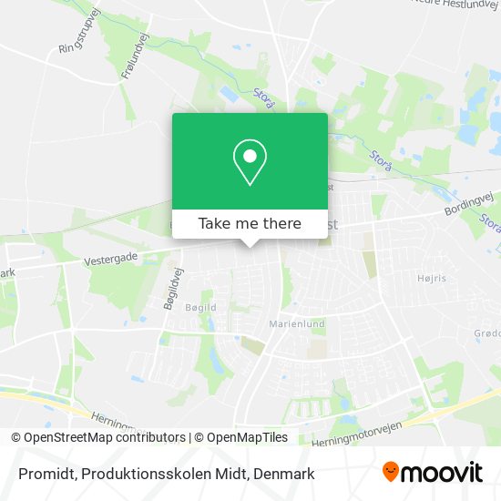 Promidt, Produktionsskolen Midt map