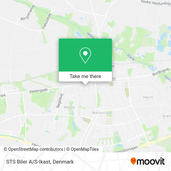 STS Biler A/S-Ikast map
