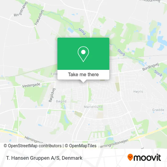 T. Hansen Gruppen A/S map