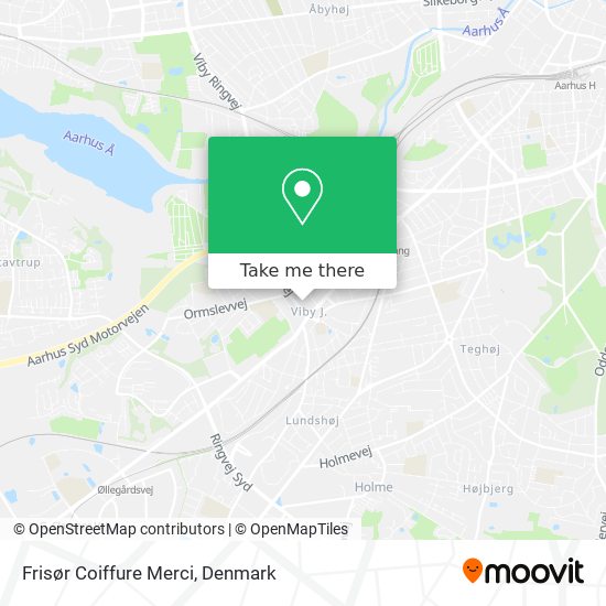 Frisør Coiffure Merci map
