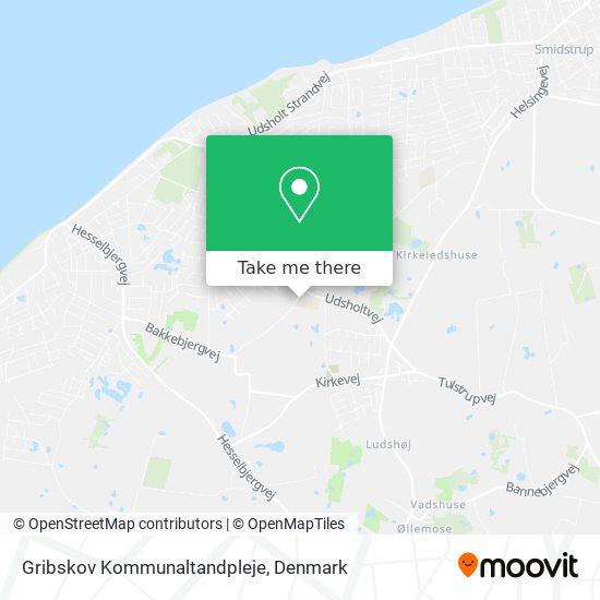 Gribskov Kommunaltandpleje map