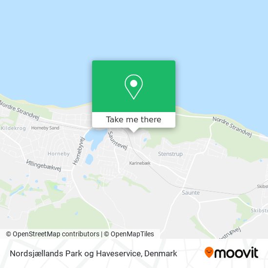 Nordsjællands Park og Haveservice map