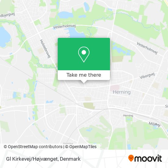 Gl Kirkevej/Højvænget map