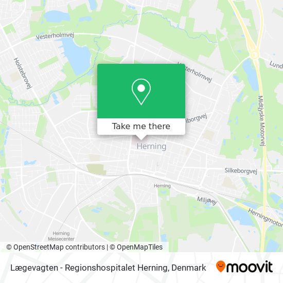 Lægevagten - Regionshospitalet Herning map