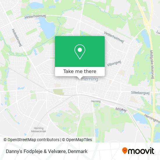 Danny's Fodpleje & Velvære map