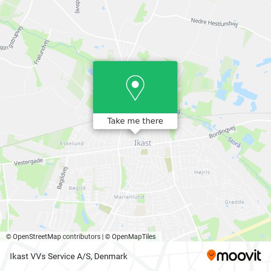 Ikast VVs Service A/S map