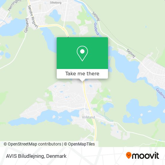 AVIS Biludlejning map