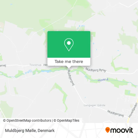 Muldbjerg Mølle map