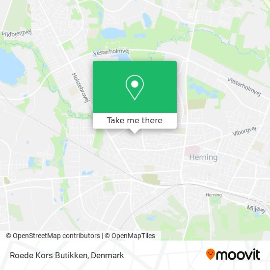 Roede Kors Butikken map