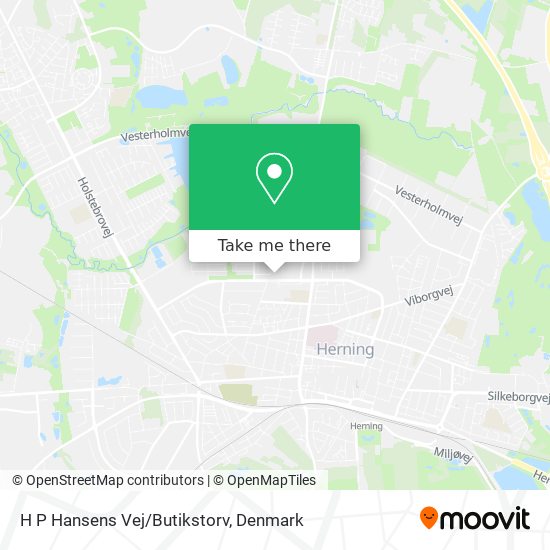 H P Hansens Vej/Butikstorv map