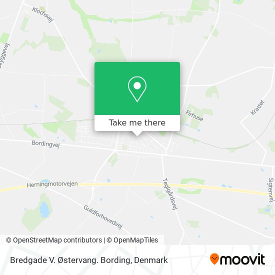 Bredgade V. Østervang. Bording map