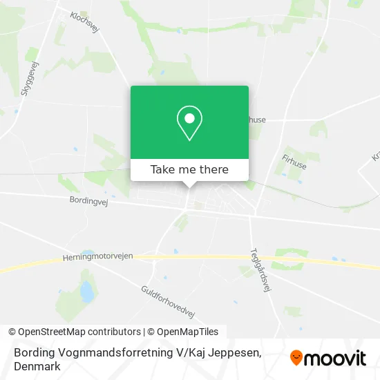 Bording Vognmandsforretning V / Kaj Jeppesen map