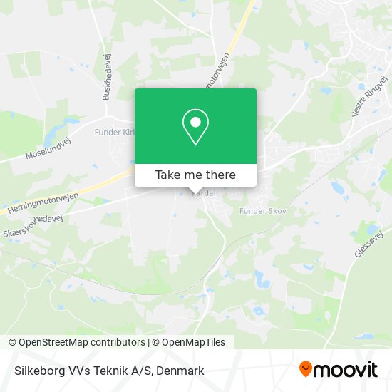 Silkeborg VVs Teknik A/S map