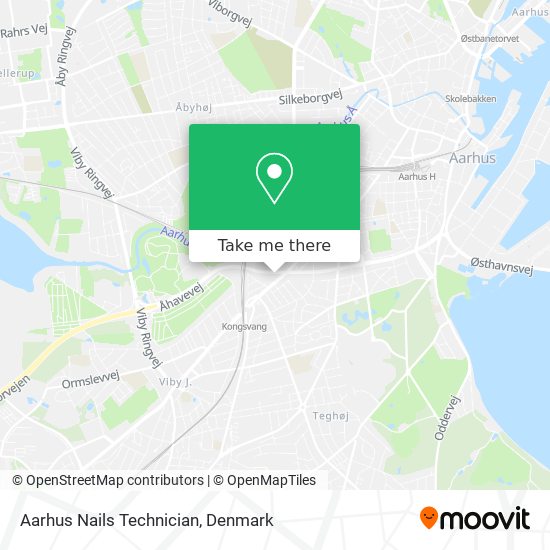 Aarhus Nails Technician map