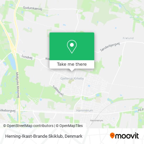 Herning-Ikast-Brande Skiklub map