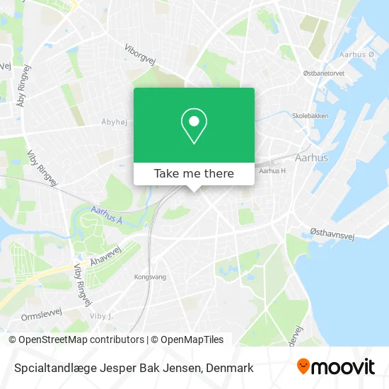 Spcialtandlæge Jesper Bak Jensen map