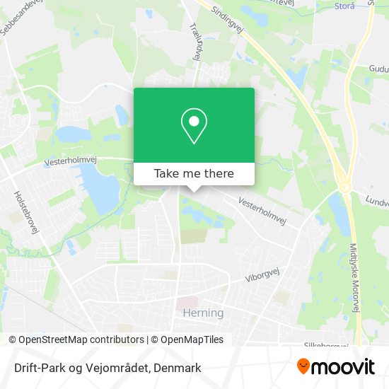 Drift-Park og Vejområdet map