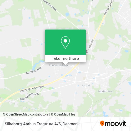 Silkeborg-Aarhus Fragtrute A/S map