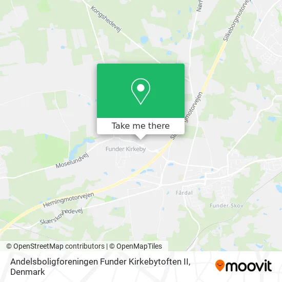 Andelsboligforeningen Funder Kirkebytoften II map