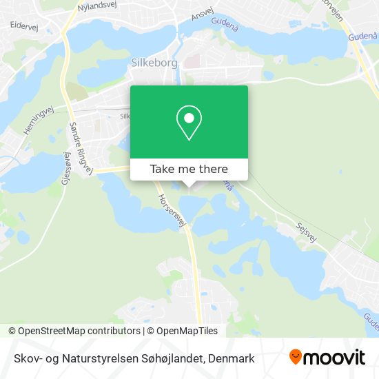 Skov- og Naturstyrelsen Søhøjlandet map