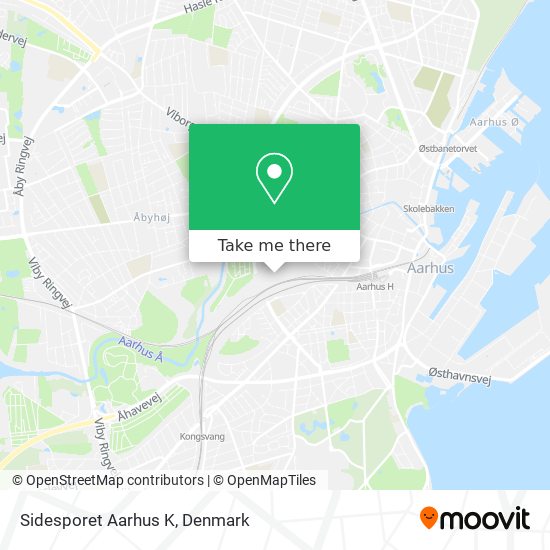 Sidesporet Aarhus K map