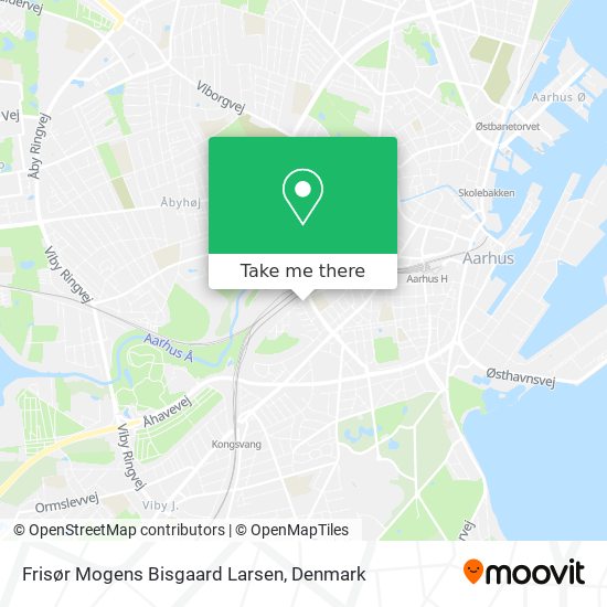 Frisør Mogens Bisgaard Larsen map