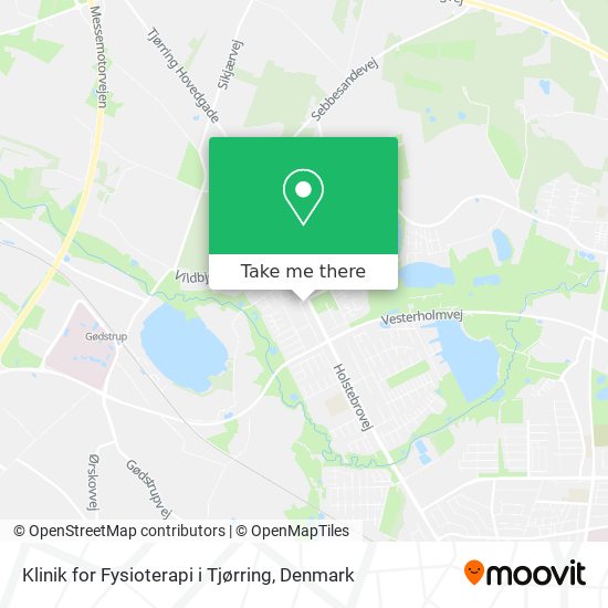 Klinik for Fysioterapi i Tjørring map