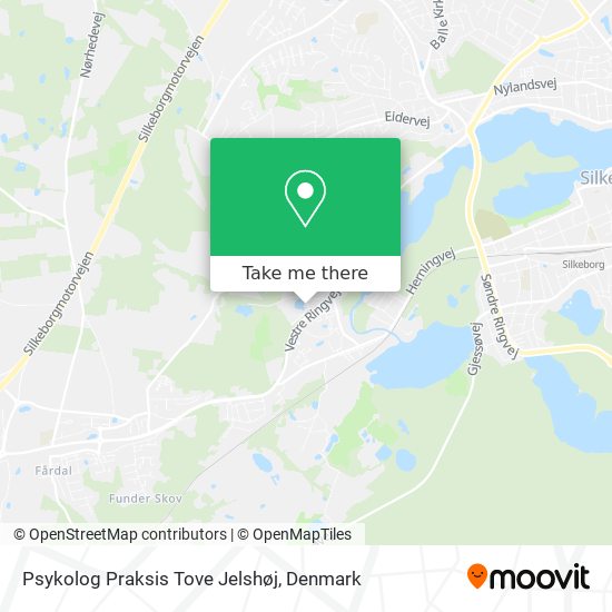 Psykolog Praksis Tove Jelshøj map