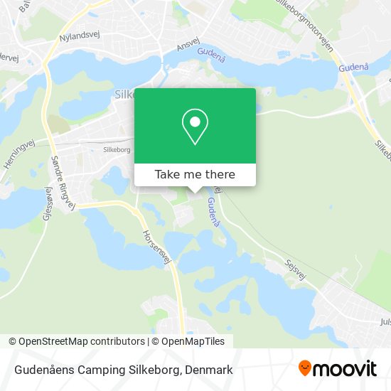 Gudenåens Camping Silkeborg map