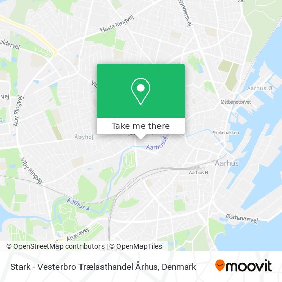 Stark - Vesterbro Trælasthandel Århus map