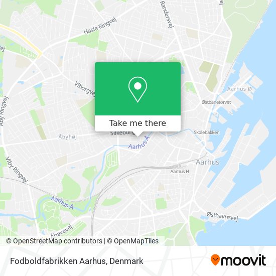 Fodboldfabrikken Aarhus map