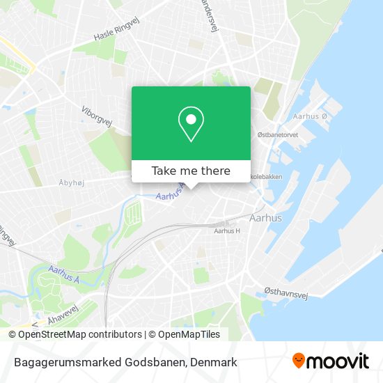 Bagagerumsmarked Godsbanen map