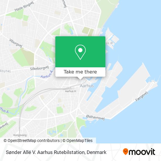 Sønder Allé V. Aarhus Rutebilstation map