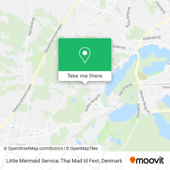 Little Mermaid Service, Thai Mad til Fest map