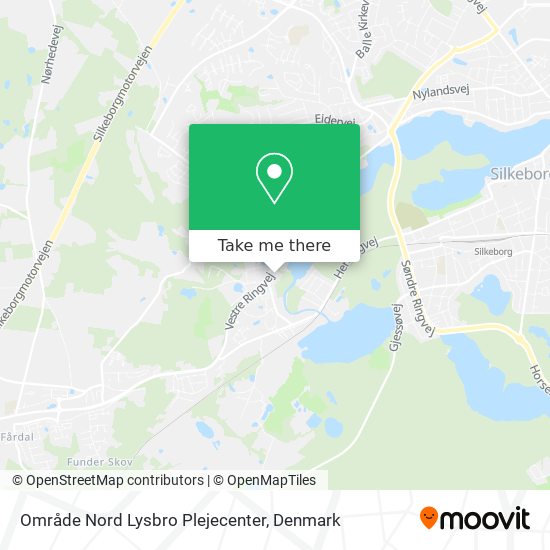 Område Nord Lysbro Plejecenter map