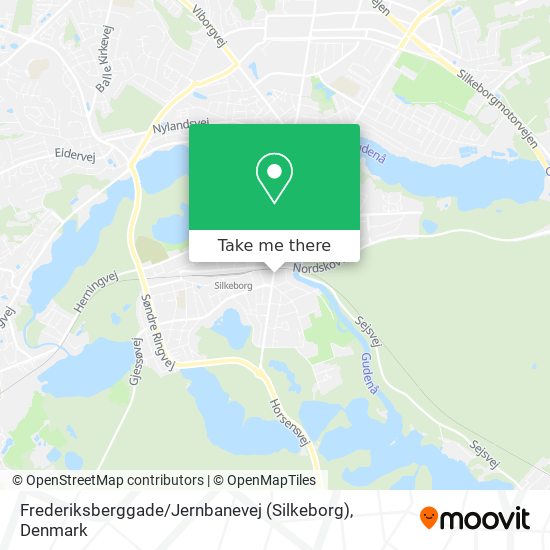 Frederiksberggade / Jernbanevej (Silkeborg) map