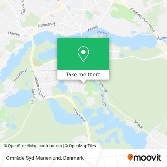 Område Syd Marienlund map