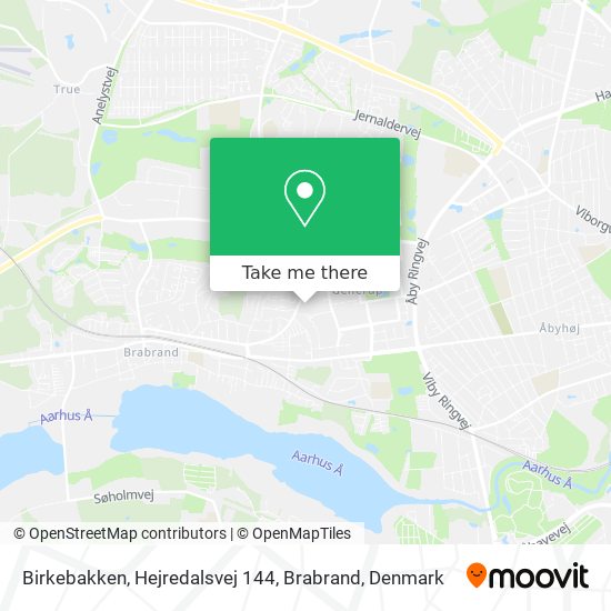Birkebakken, Hejredalsvej 144, Brabrand map