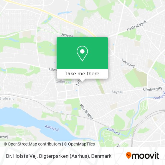 Dr. Holsts Vej. Digterparken (Aarhus) map