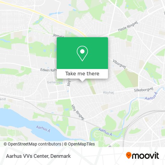 Aarhus VVs Center map