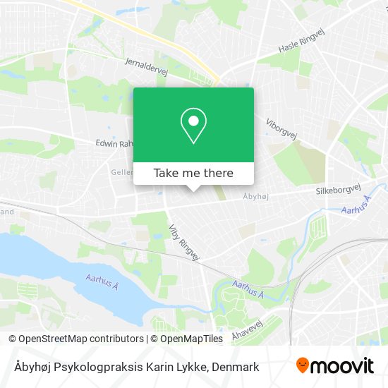 Åbyhøj Psykologpraksis Karin Lykke map