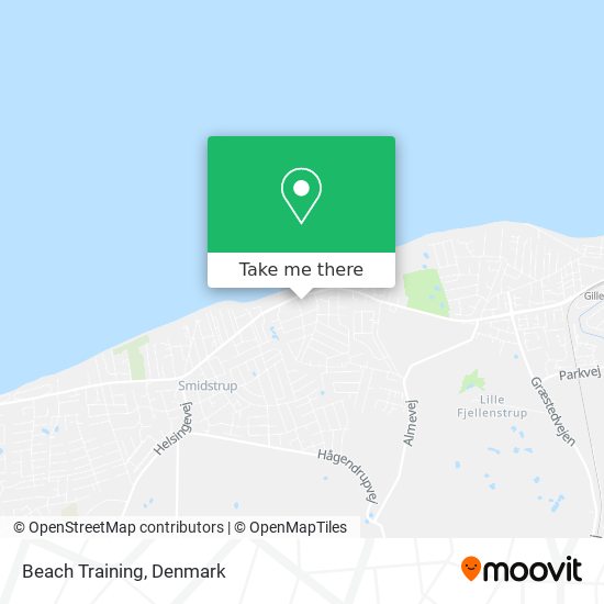 Beach Training map