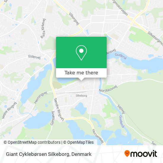 Giant Cyklebørsen Silkeborg map